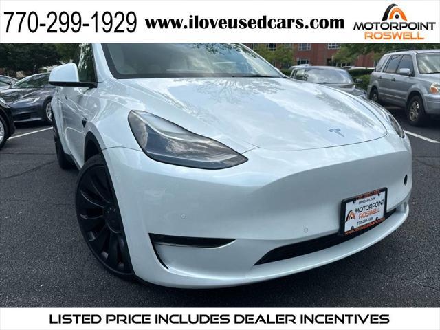 used 2021 Tesla Model Y car, priced at $28,999