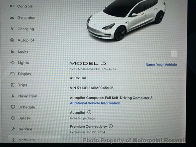 used 2021 Tesla Model 3 car, priced at $23,786