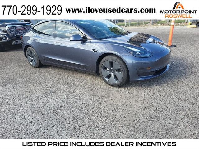 used 2022 Tesla Model 3 car, priced at $26,999