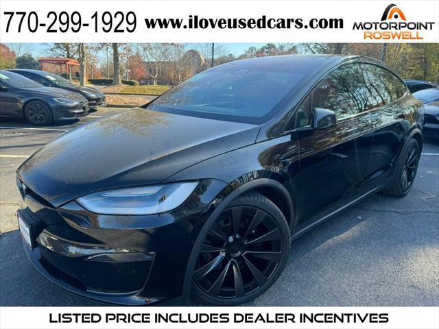 used 2022 Tesla Model X car, priced at $53,999