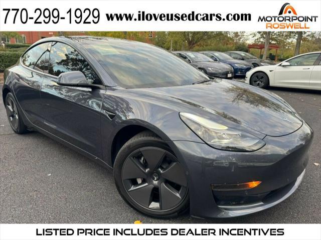 used 2022 Tesla Model 3 car, priced at $24,401