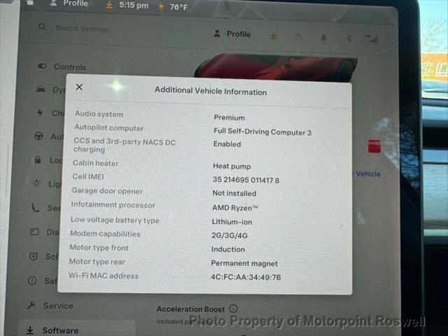 used 2022 Tesla Model Y car, priced at $28,786