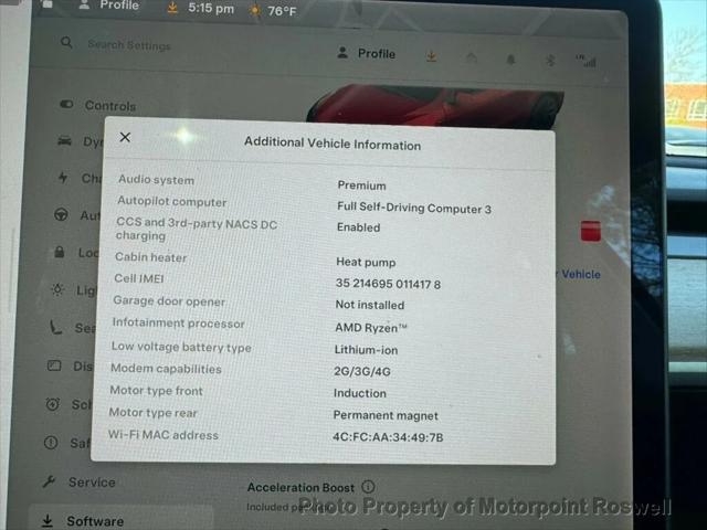 used 2022 Tesla Model Y car, priced at $29,786