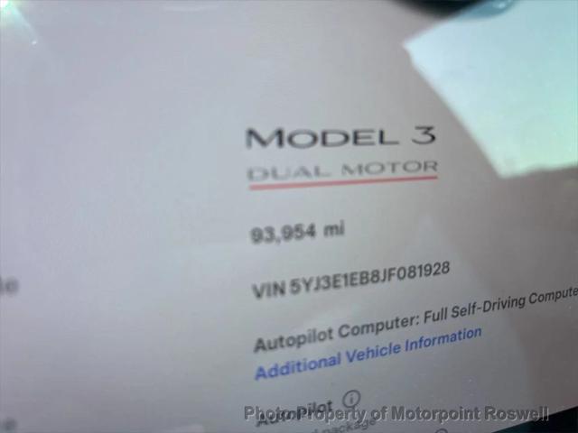 used 2018 Tesla Model 3 car, priced at $16,786