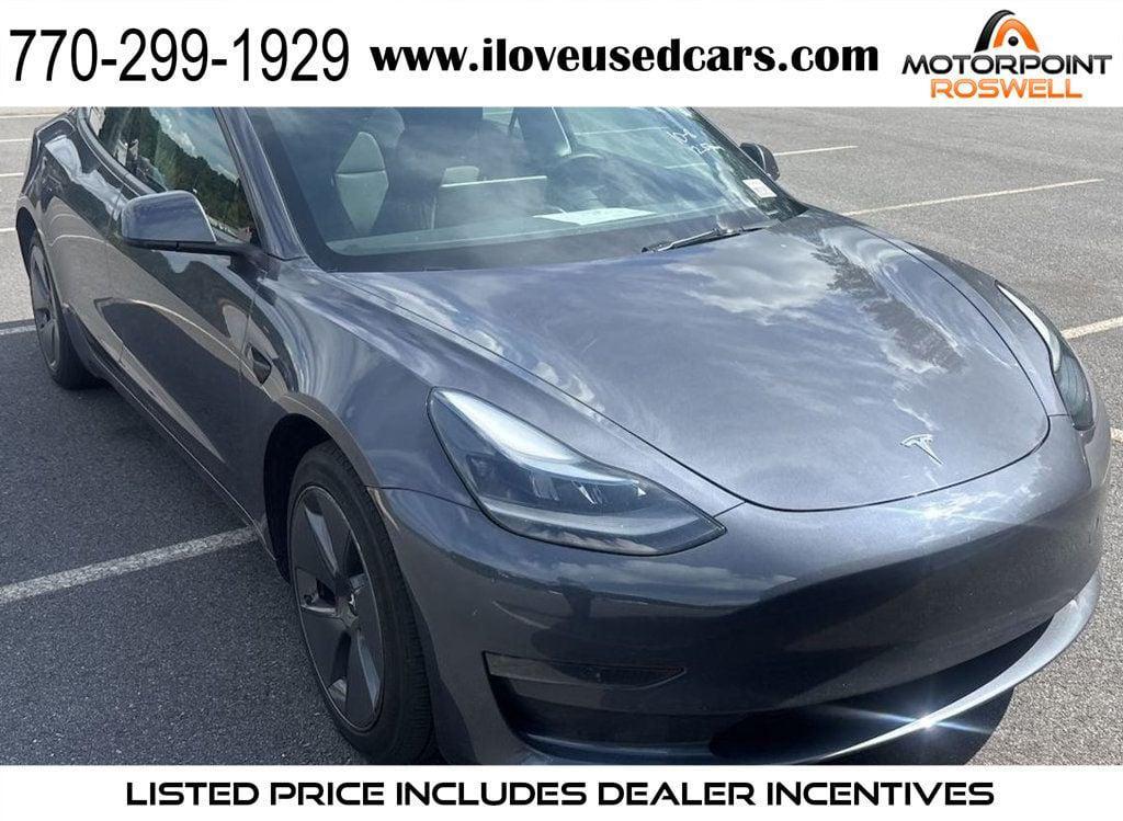 used 2023 Tesla Model 3 car, priced at $23,786