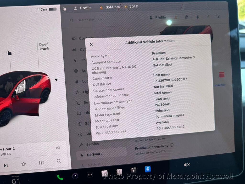 used 2021 Tesla Model Y car, priced at $21,999