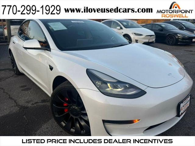 used 2022 Tesla Model 3 car, priced at $29,999