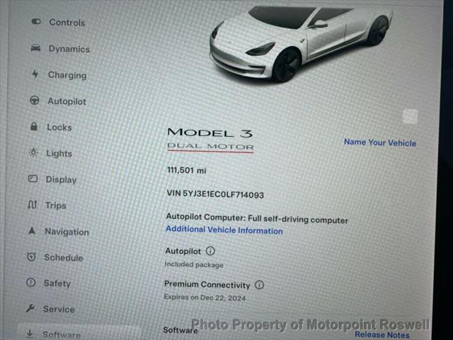 used 2020 Tesla Model 3 car, priced at $17,999