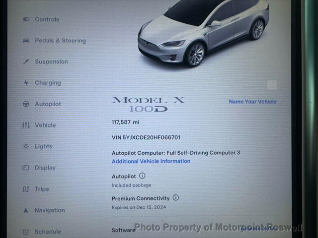 used 2017 Tesla Model X car, priced at $21,999