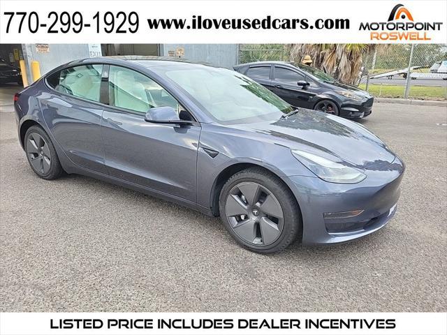 used 2023 Tesla Model 3 car, priced at $28,999