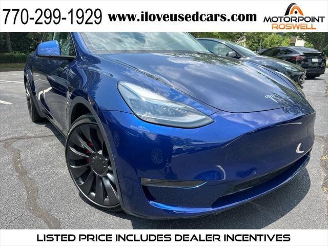 used 2022 Tesla Model Y car, priced at $28,999