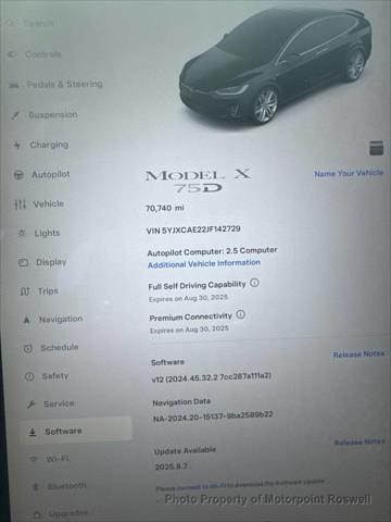 used 2018 Tesla Model X car, priced at $19,786