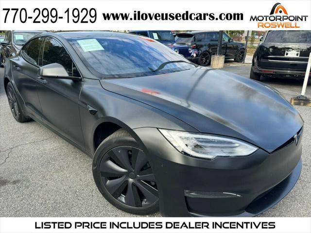 used 2021 Tesla Model S car, priced at $55,999