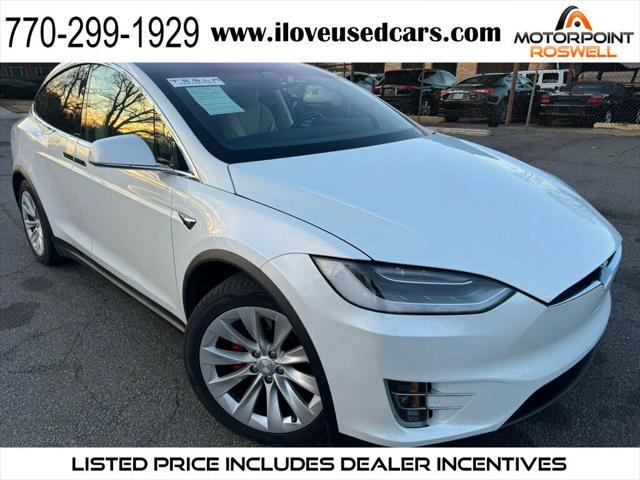 used 2017 Tesla Model X car, priced at $34,999