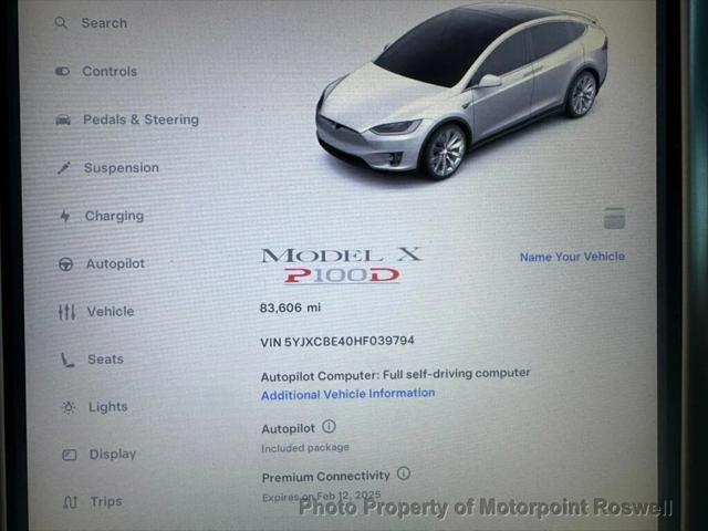 used 2017 Tesla Model X car, priced at $34,999