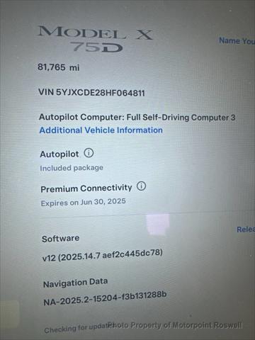used 2017 Tesla Model X car, priced at $20,999