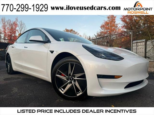 used 2022 Tesla Model 3 car, priced at $29,999