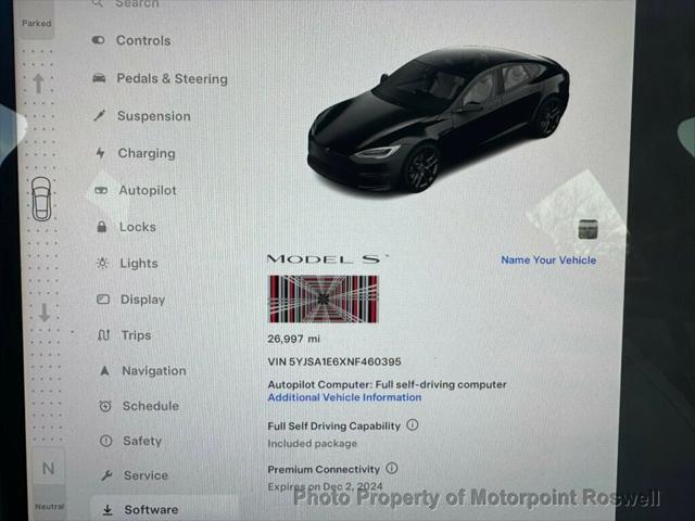 used 2022 Tesla Model S car, priced at $57,999