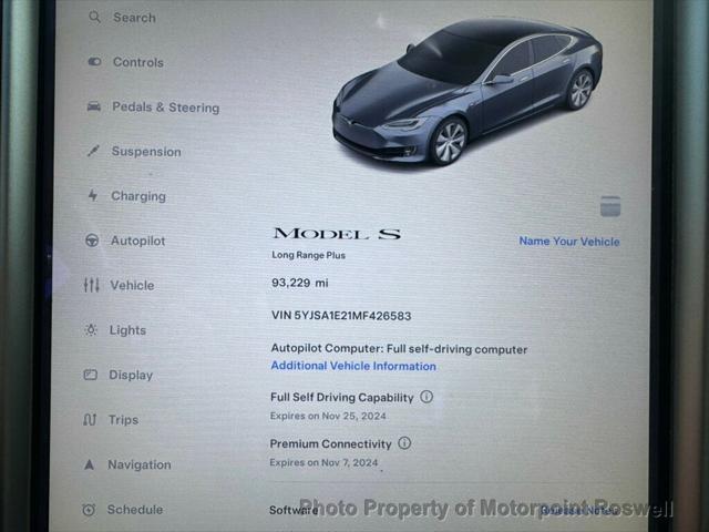 used 2021 Tesla Model S car, priced at $31,899