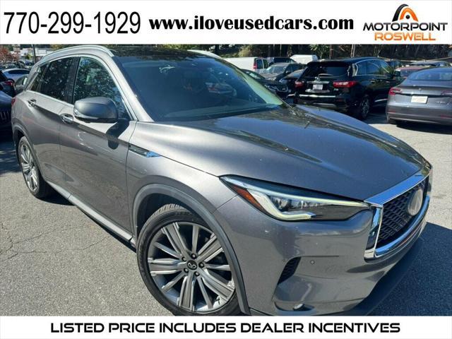 used 2021 INFINITI QX50 car, priced at $22,999