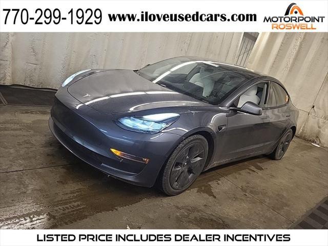 used 2021 Tesla Model 3 car, priced at $20,999