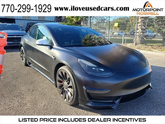 used 2022 Tesla Model 3 car, priced at $29,786