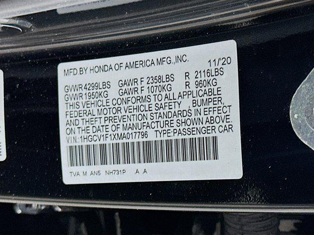 used 2021 Honda Accord car, priced at $21,897