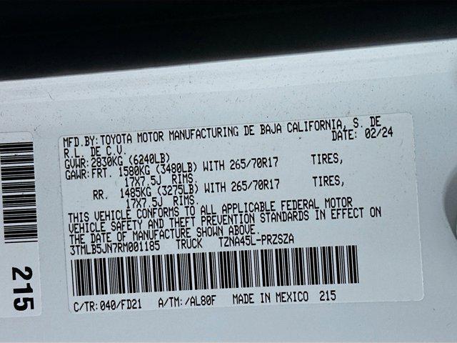 used 2024 Toyota Tacoma car, priced at $35,597