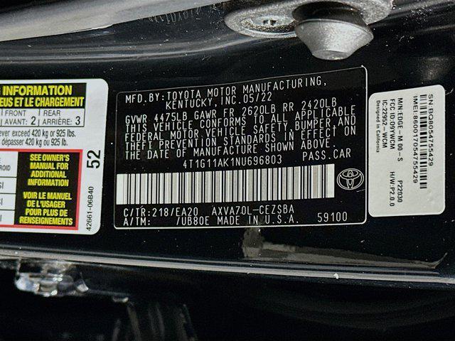 used 2022 Toyota Camry car, priced at $18,496