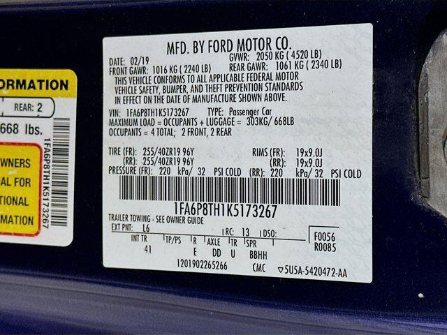 used 2019 Ford Mustang car, priced at $18,996