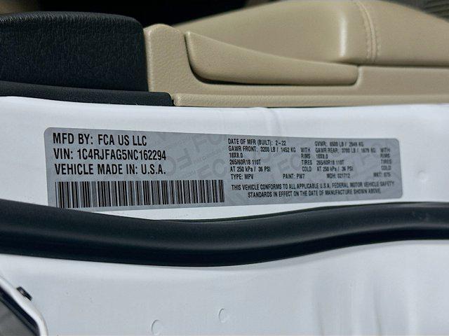 used 2022 Jeep Grand Cherokee car, priced at $22,397