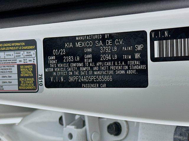 used 2023 Kia Forte car, priced at $17,399