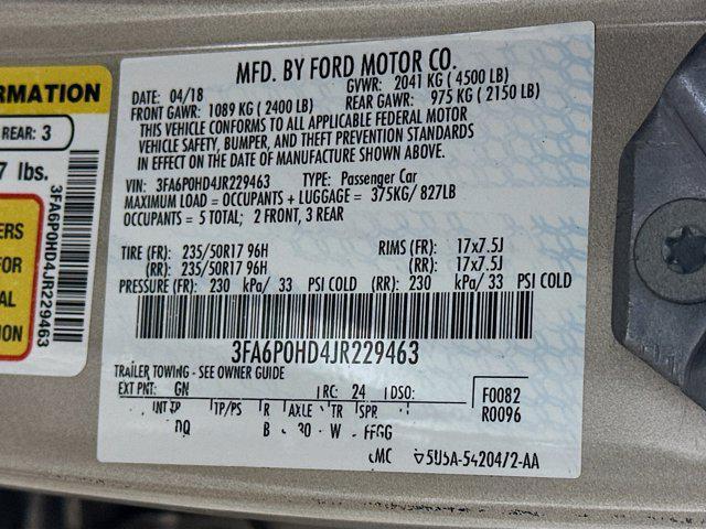 used 2018 Ford Fusion car, priced at $14,597