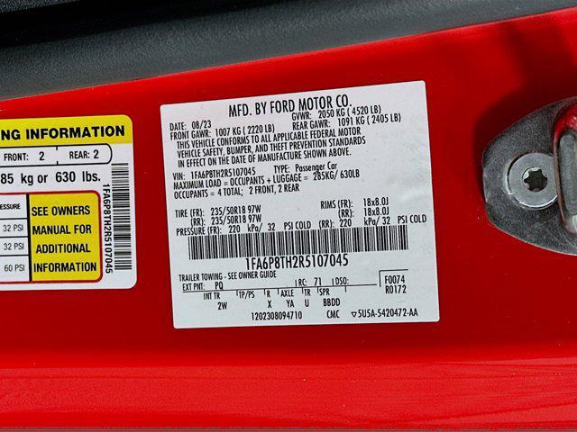used 2024 Ford Mustang car, priced at $25,697