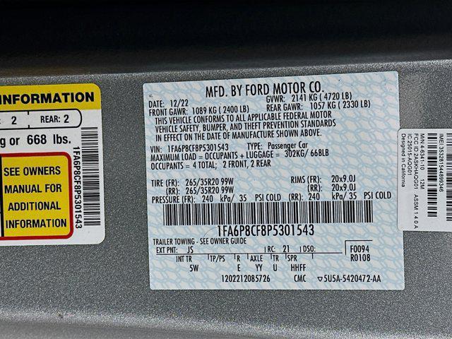 used 2023 Ford Mustang car, priced at $38,487