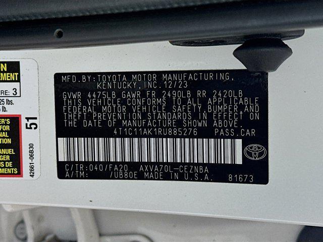 used 2024 Toyota Camry car, priced at $24,297