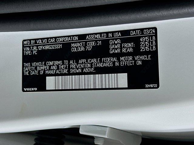 used 2024 Volvo S60 car, priced at $25,597