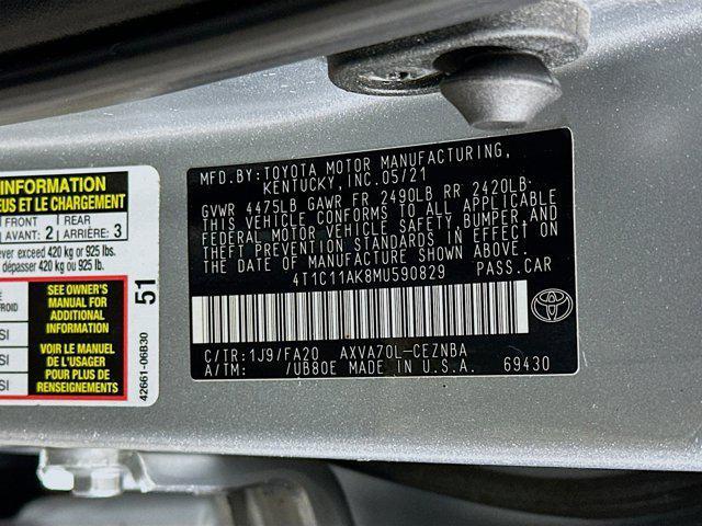 used 2021 Toyota Camry car, priced at $15,797