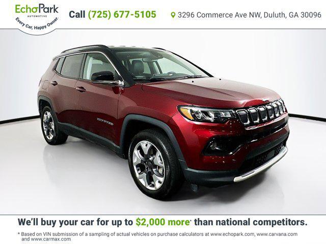 used 2022 Jeep Compass car, priced at $22,999