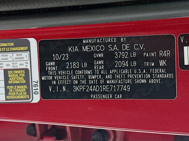 used 2024 Kia Forte car, priced at $17,397