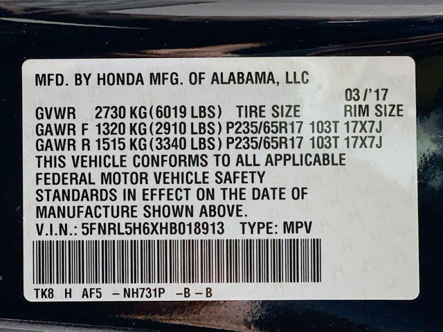 used 2017 Honda Odyssey car, priced at $14,987