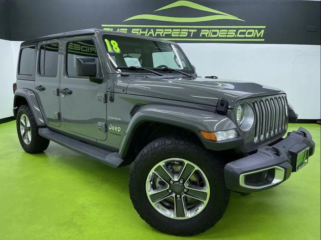 used 2018 Jeep Wrangler Unlimited car, priced at $28,988