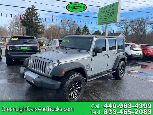 used 2015 Jeep Wrangler Unlimited car, priced at $14,488