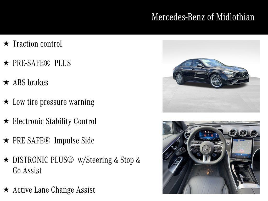 new 2025 Mercedes-Benz AMG C 63 car, priced at $96,485