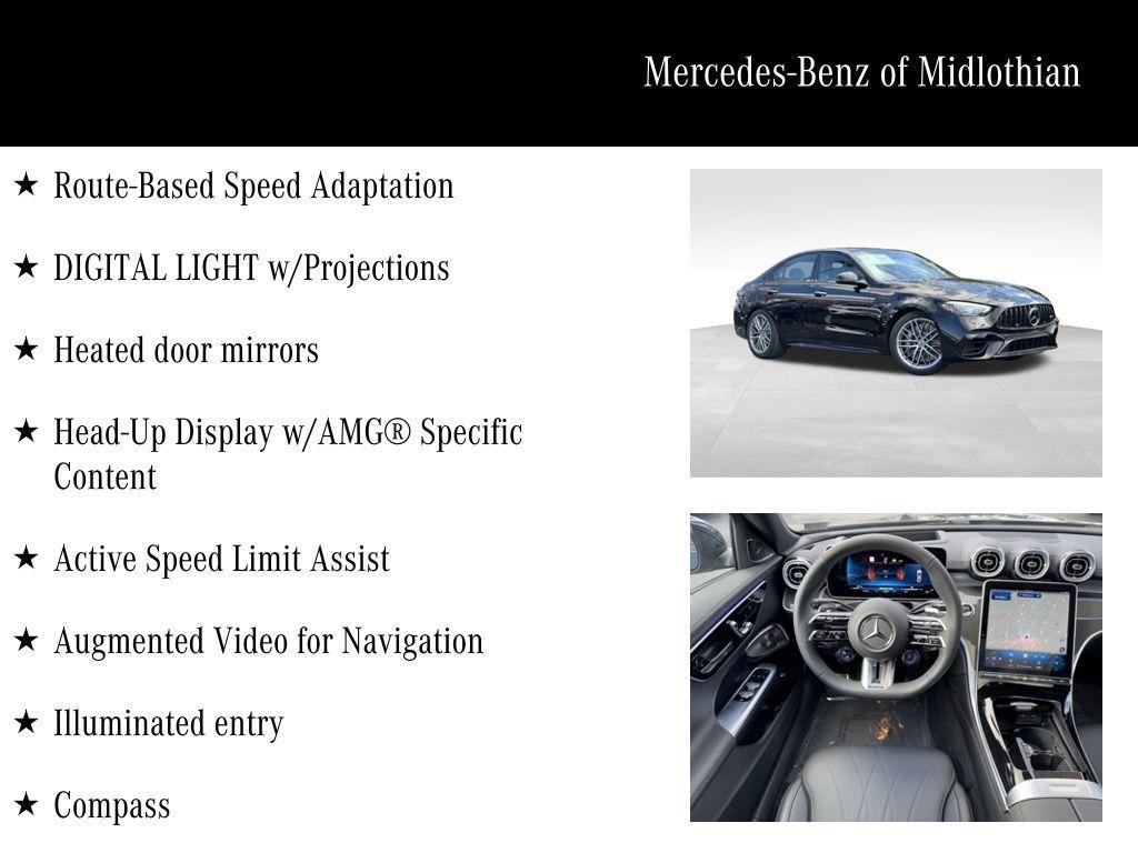 new 2025 Mercedes-Benz AMG C 63 car, priced at $96,485