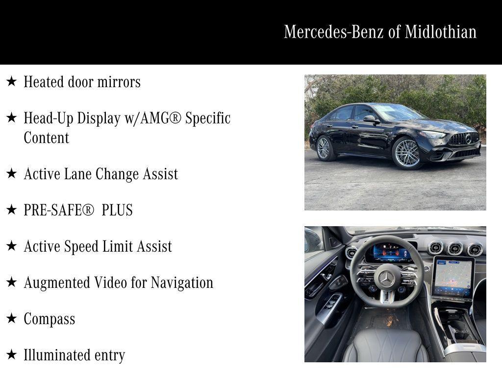 new 2025 Mercedes-Benz AMG C 63 car, priced at $96,485