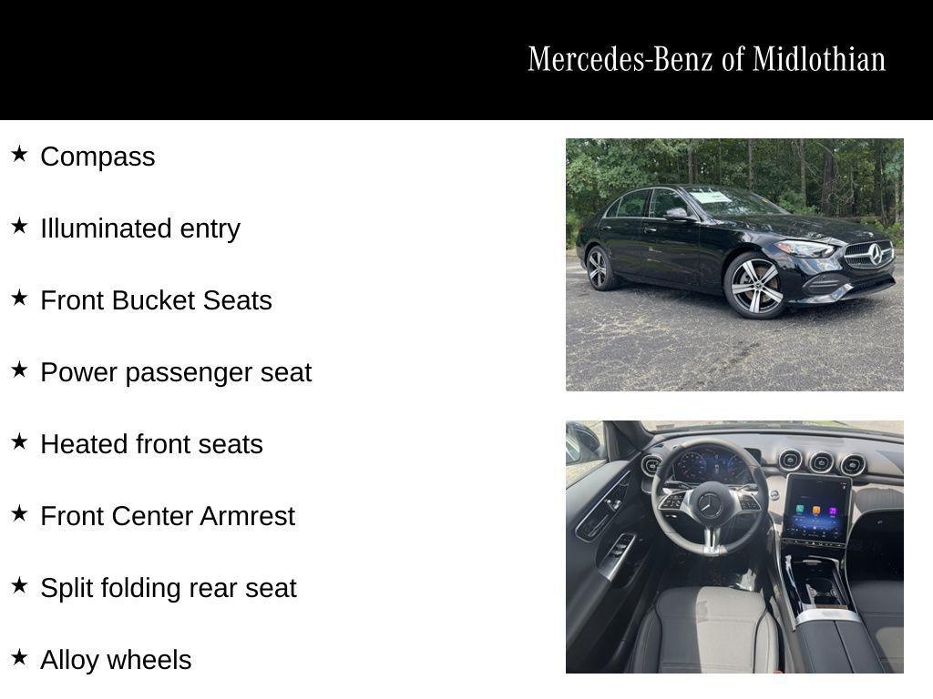 used 2025 Mercedes-Benz C-Class car, priced at $47,500