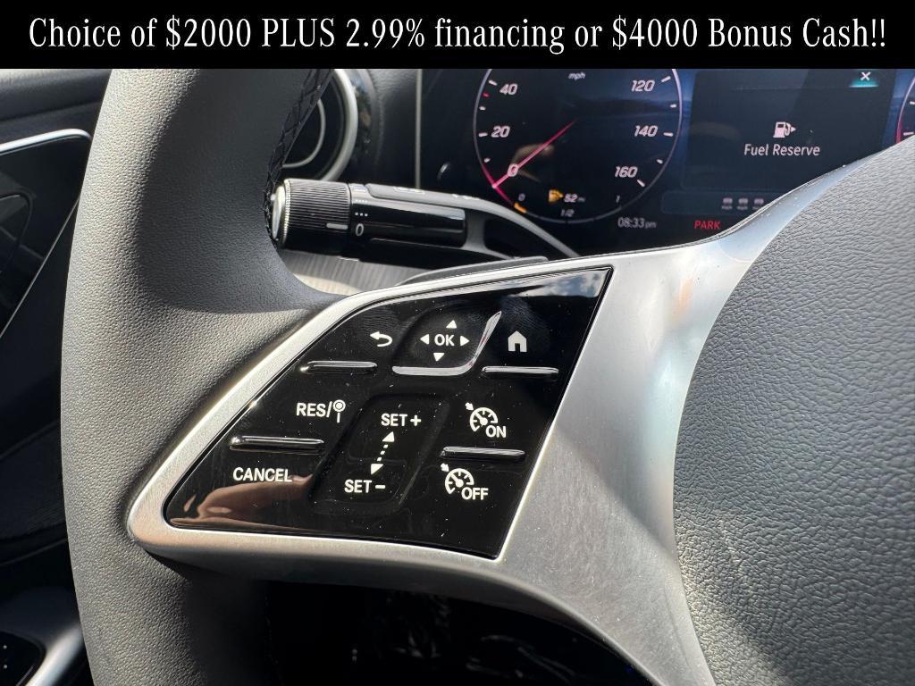 new 2025 Mercedes-Benz C-Class car, priced at $52,885