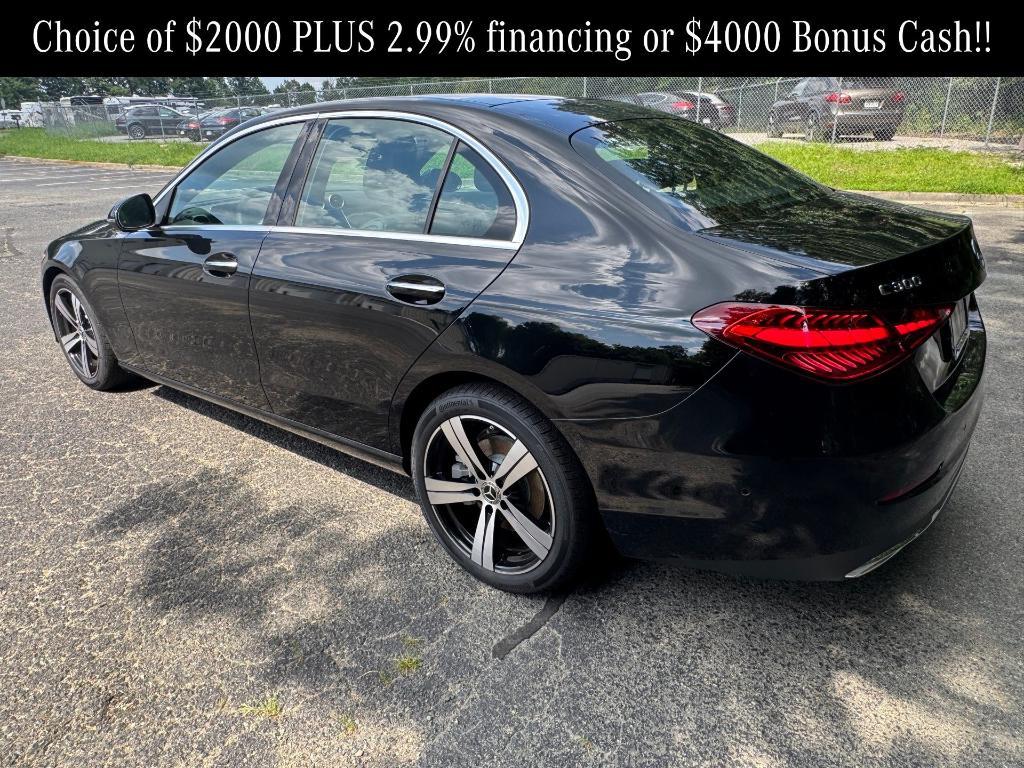 new 2025 Mercedes-Benz C-Class car, priced at $52,885