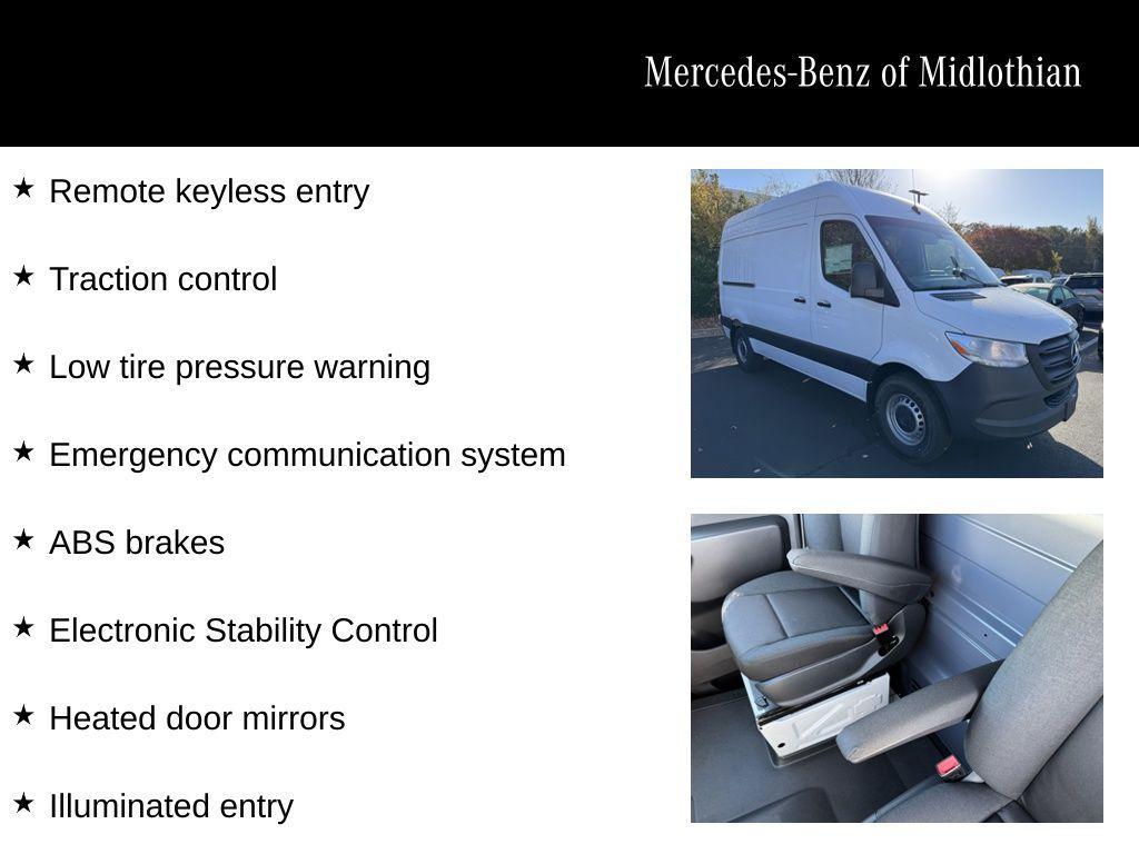 new 2025 Mercedes-Benz Sprinter 2500 car, priced at $58,072